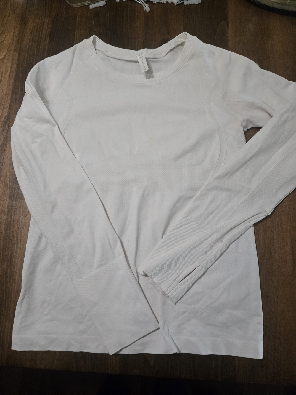 Stelle Off White Long Sleeve Performance Top